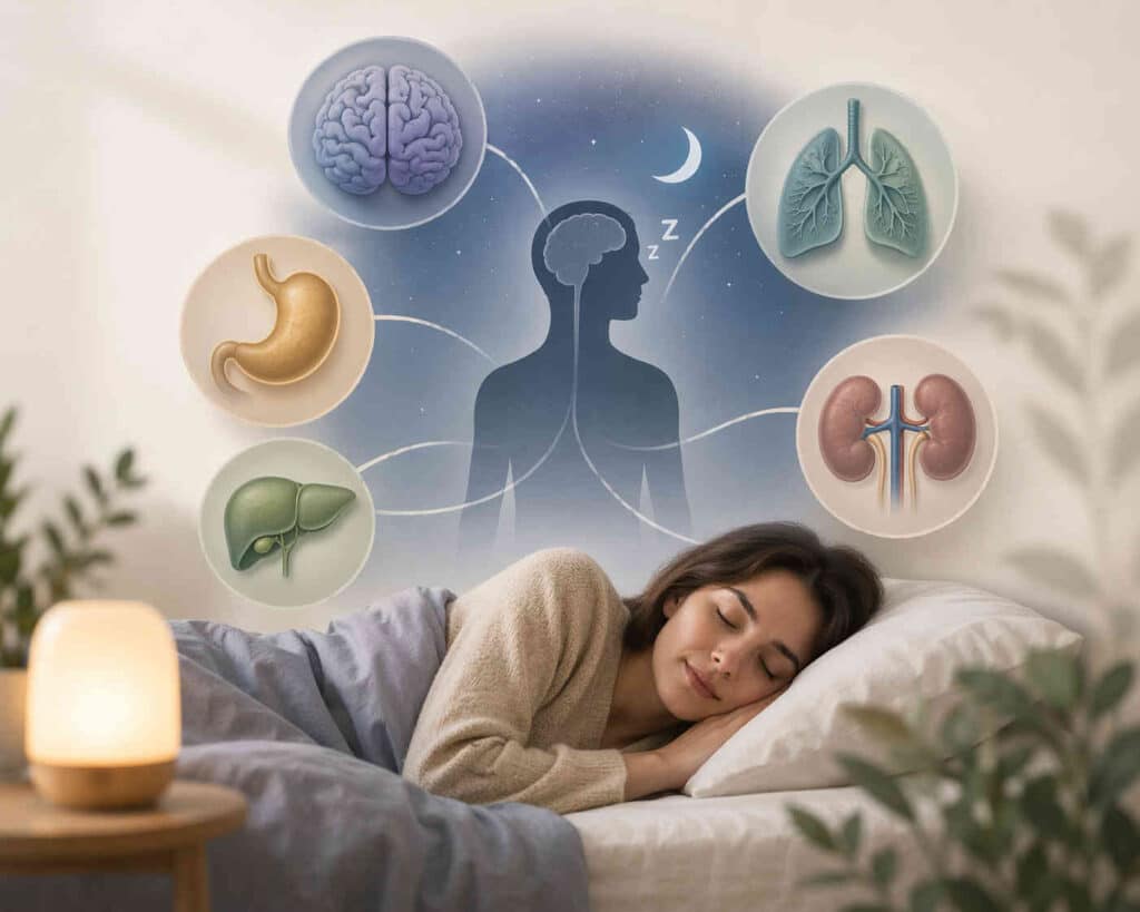 Les différents types d’insomnie liés aux organes